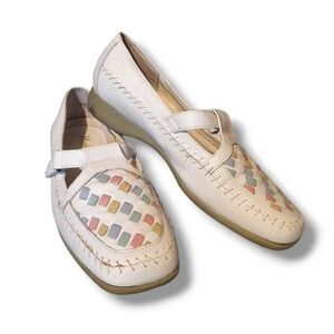 Leather Pastel Loafers Mushroom sz 9